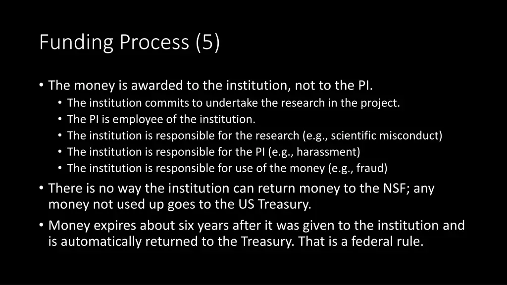 funding process 5