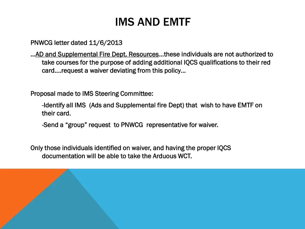 ims and emtf