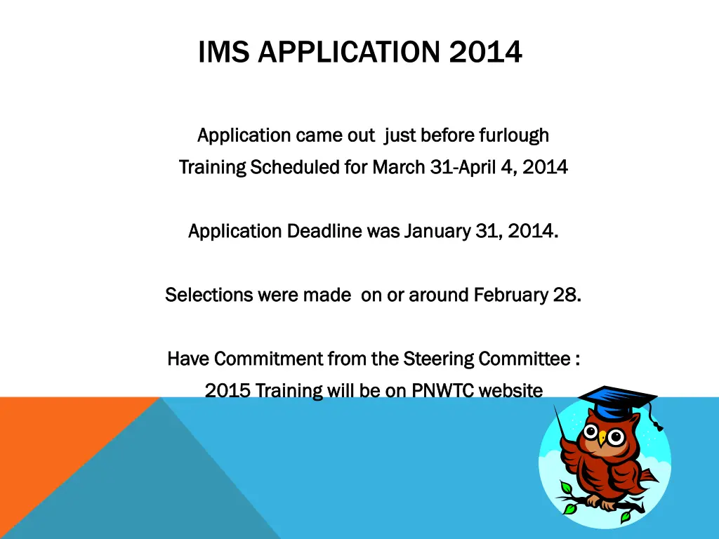 ims application 2014