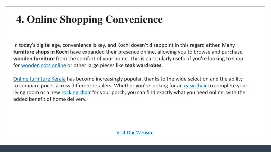 4 online shopping convenience