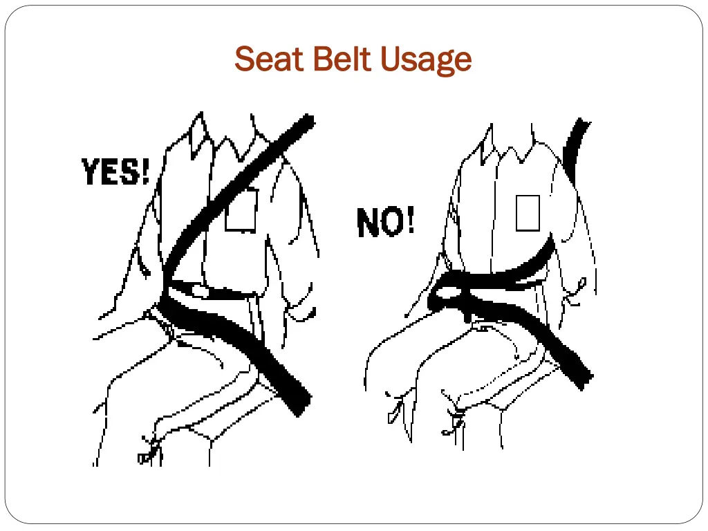 seat belt usage seat belt usage 1