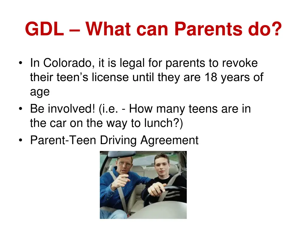 gdl what can parents do