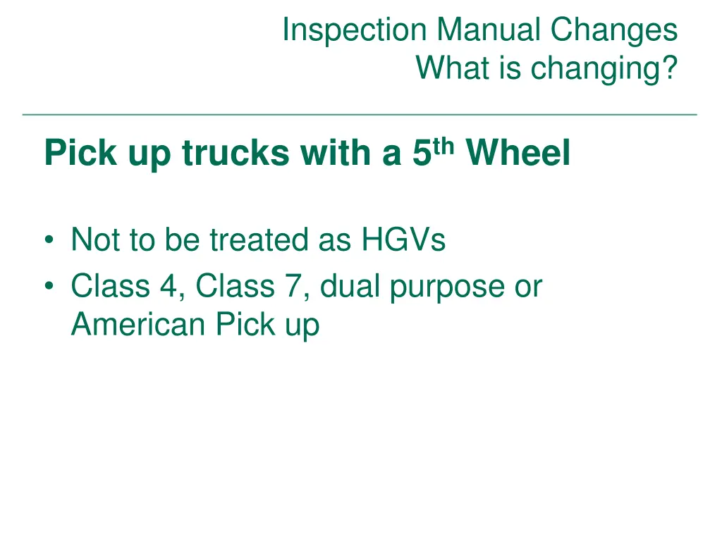 inspection manual changes what is changing 15