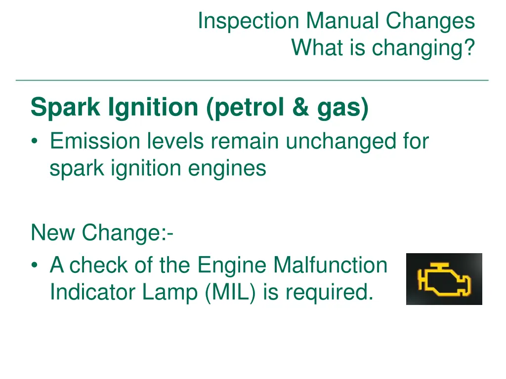 inspection manual changes what is changing 34