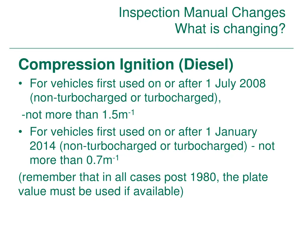 inspection manual changes what is changing 39