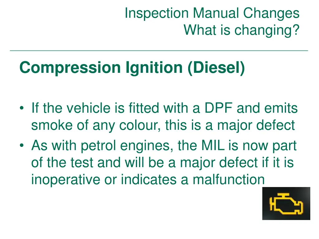 inspection manual changes what is changing 41