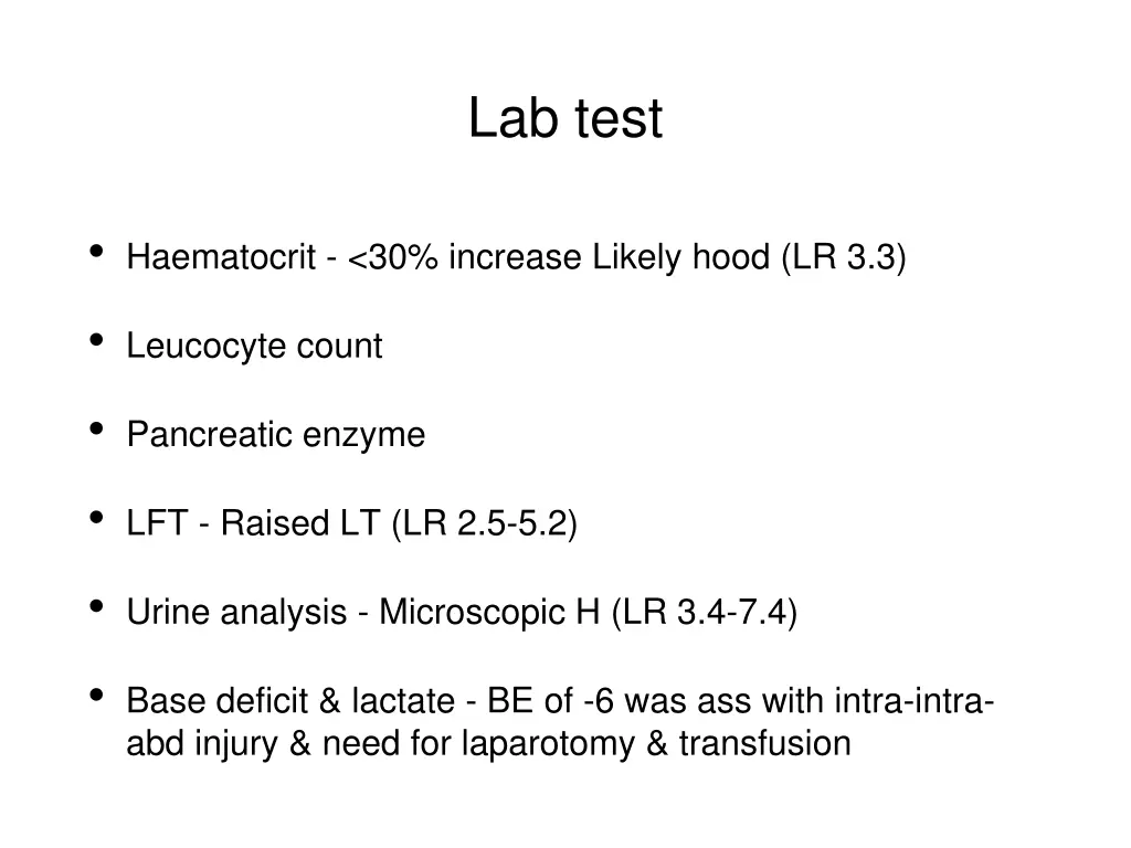 lab test