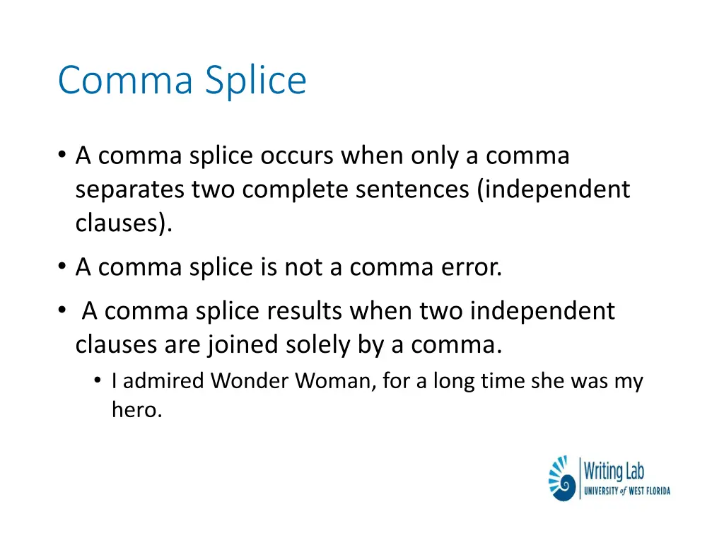 comma splice