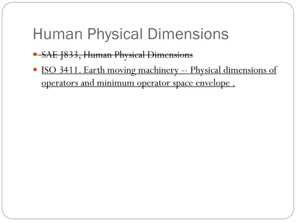 human physical dimensions