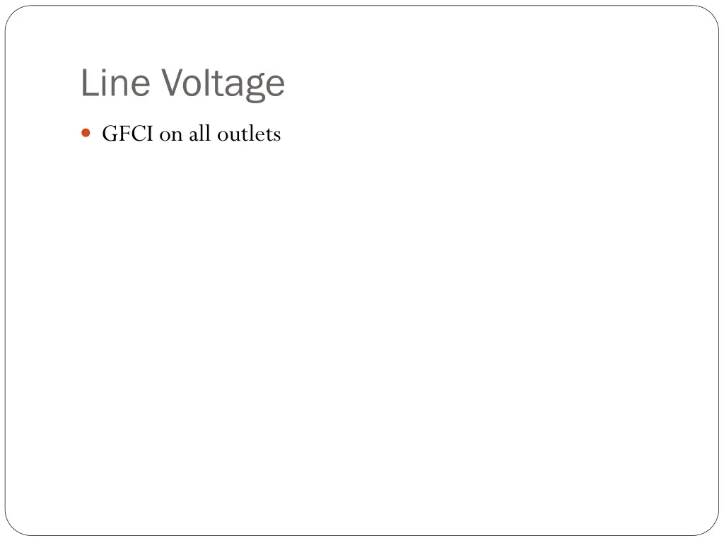 line voltage