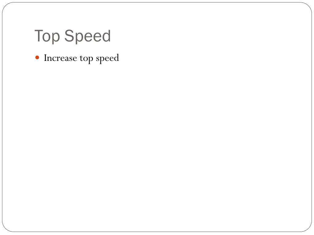 top speed