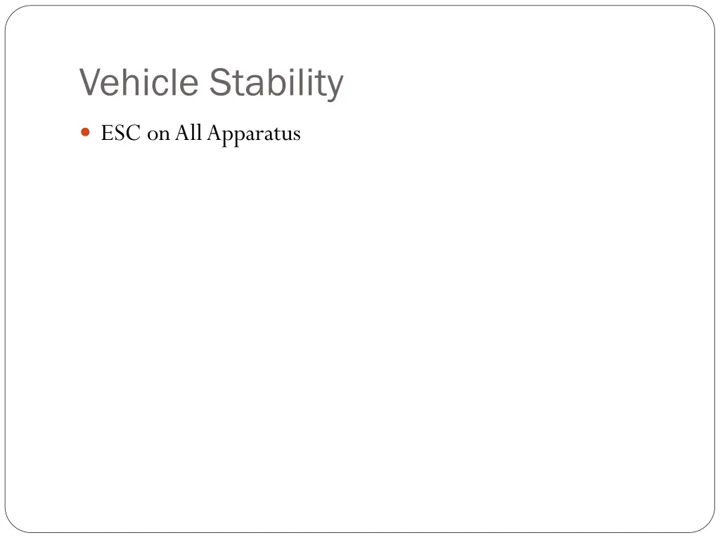 vehicle stability