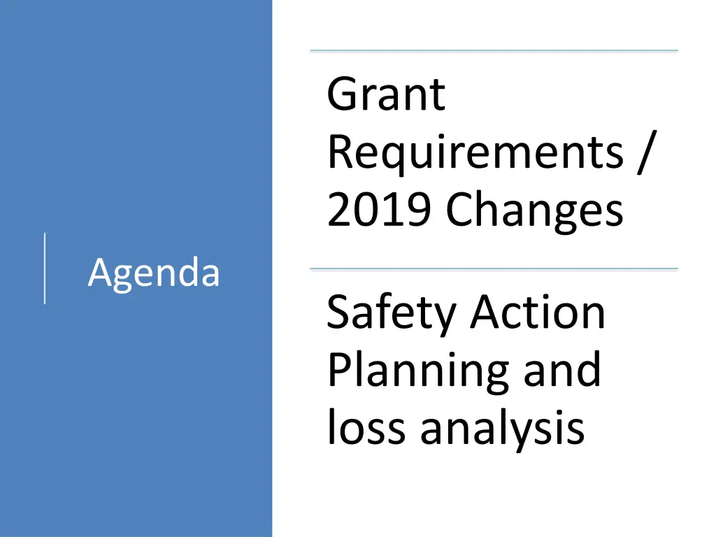 grant requirements 2019 changes