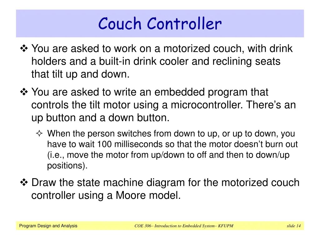 couch controller