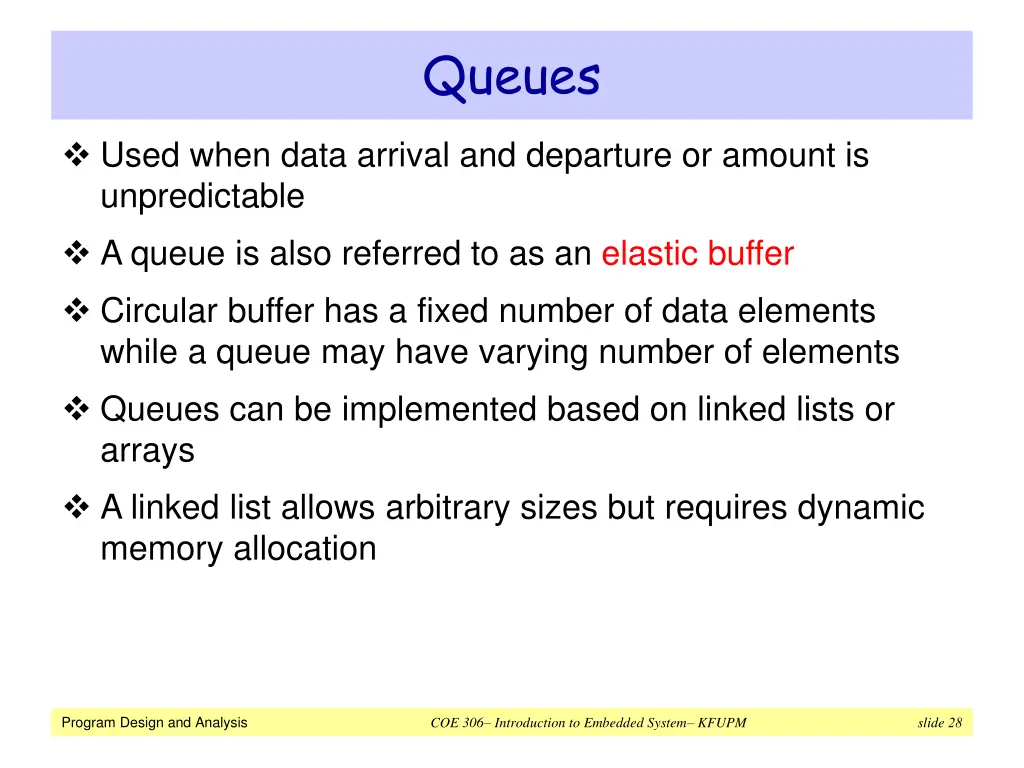 queues