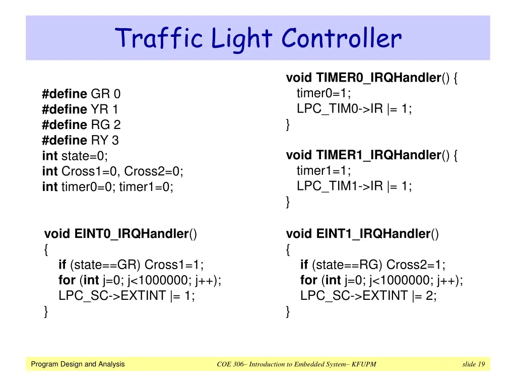 traffic light controller 3