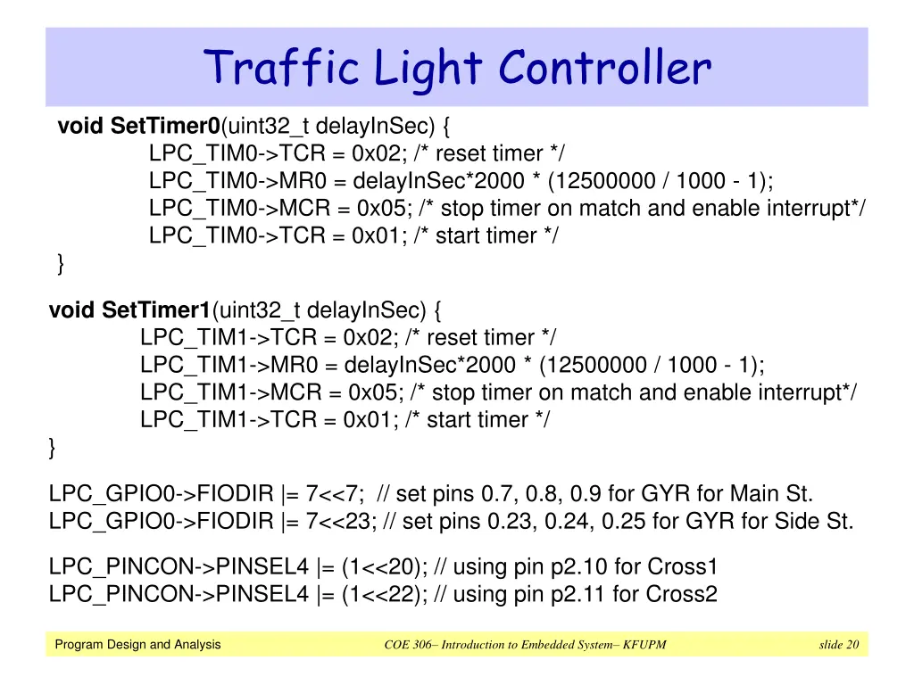 traffic light controller 4