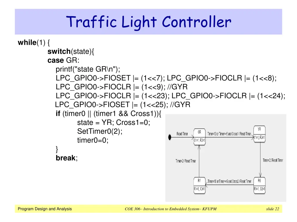 traffic light controller 6