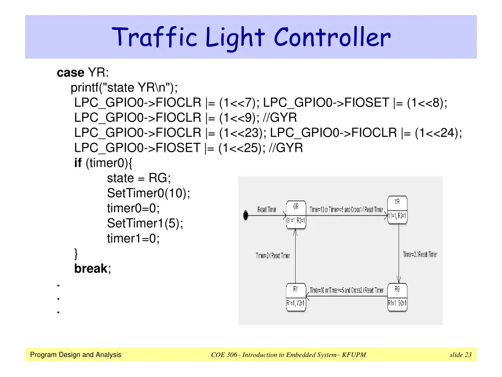 traffic light controller 7