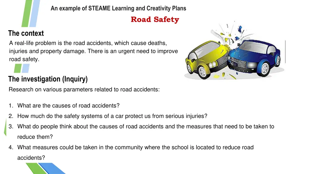 an example of steame learning and creativity plans