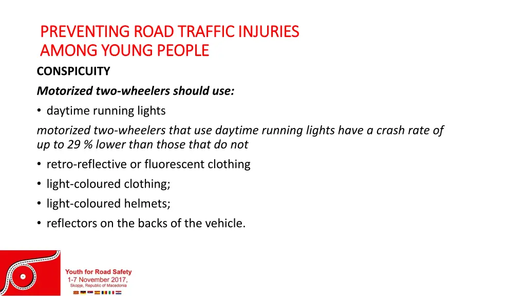 preventing road traffic injuries preventing road 12