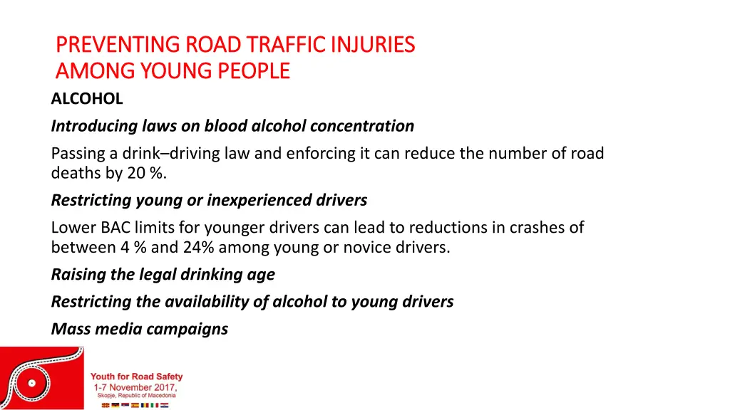 preventing road traffic injuries preventing road 7