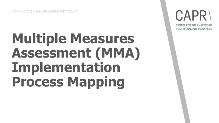 capr multiple measures assessment toolkit