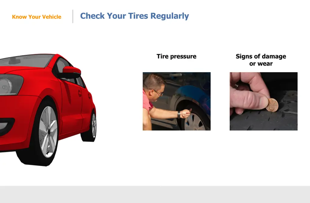 check your tires regularly