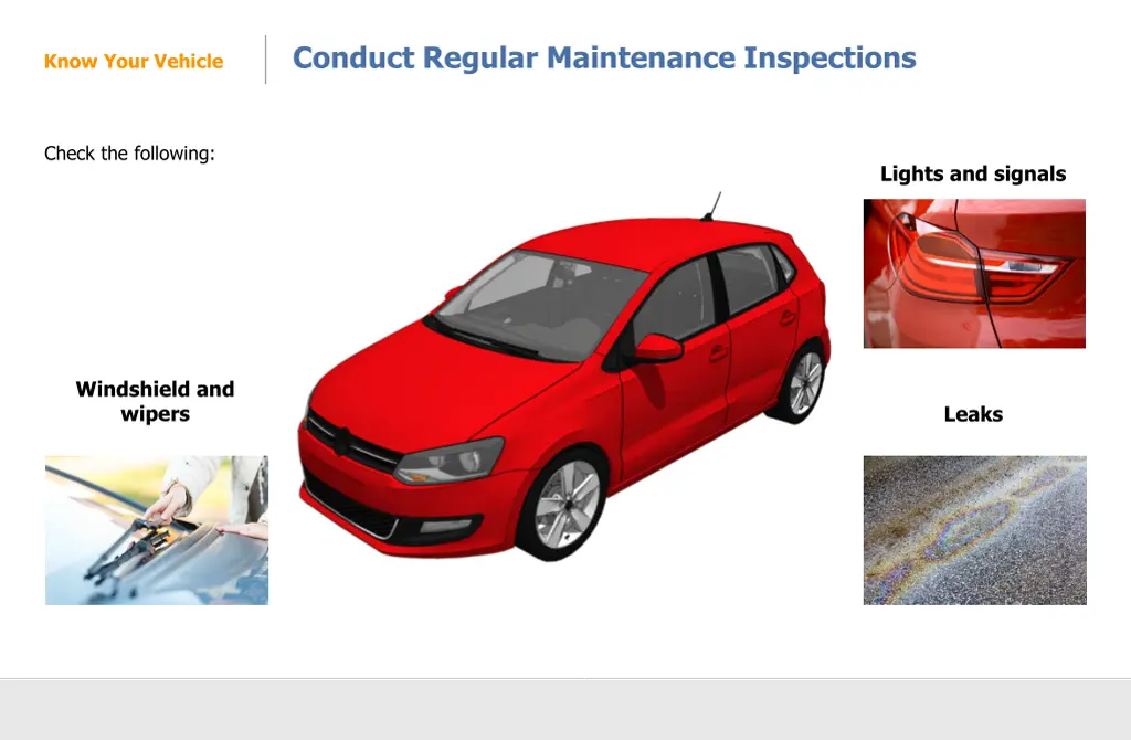 conduct regular maintenance inspections