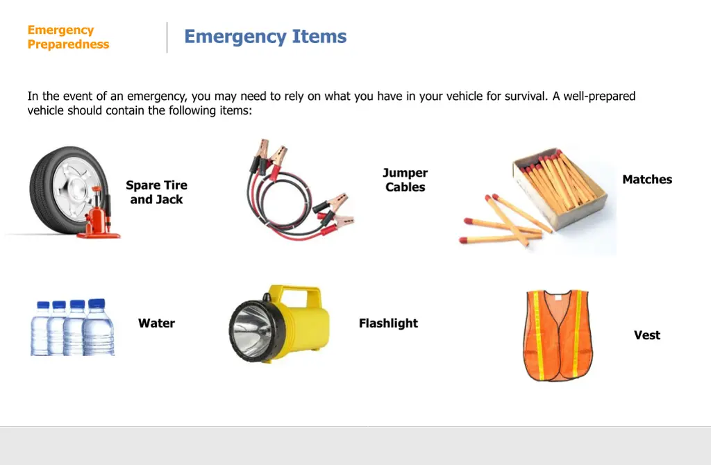 emergency preparedness