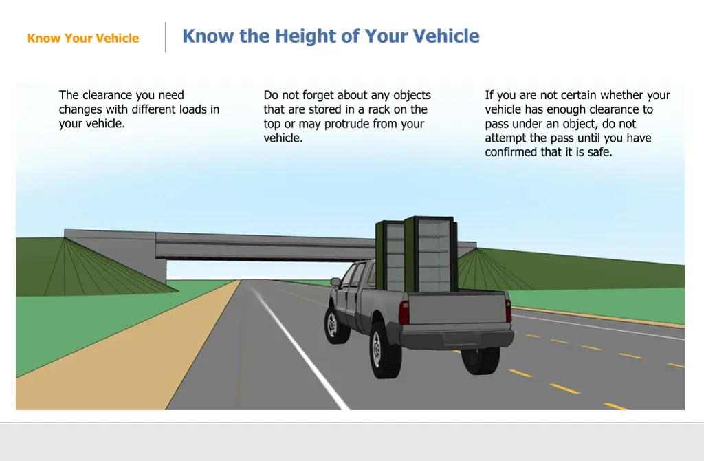 know the height of your vehicle