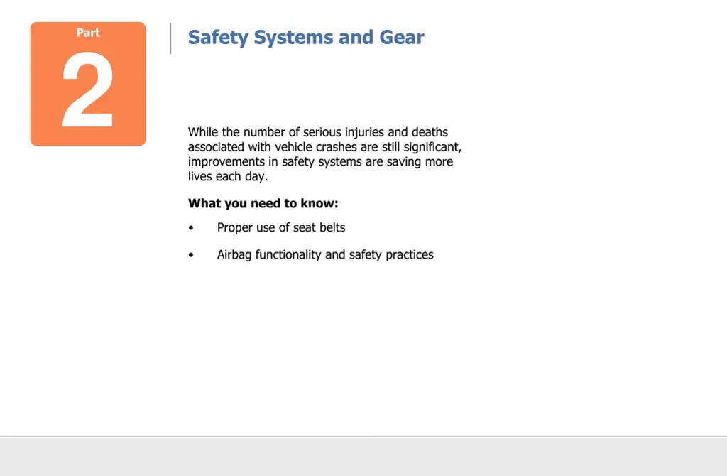 safety systems and gear