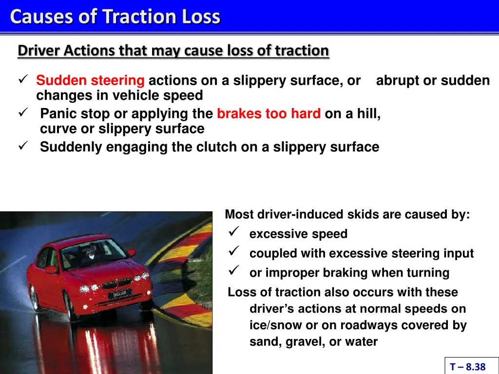 causes of traction loss 1