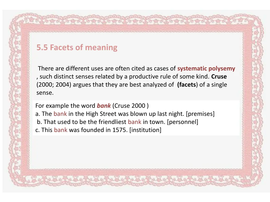 5 5 facets of meaning