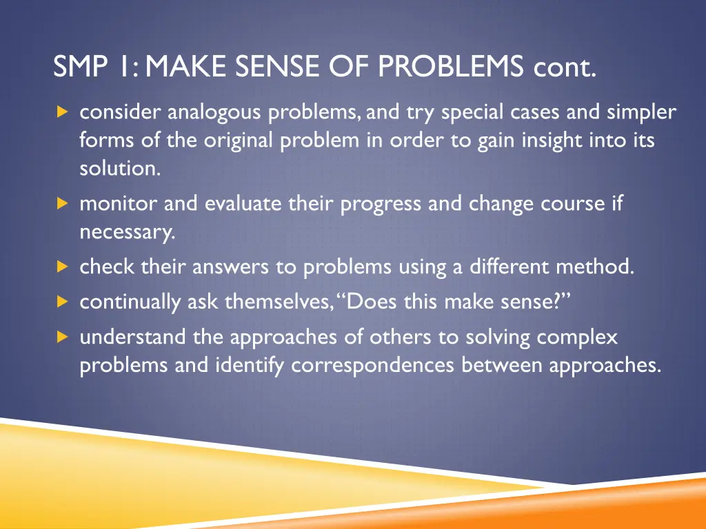 smp 1 make sense of problems cont