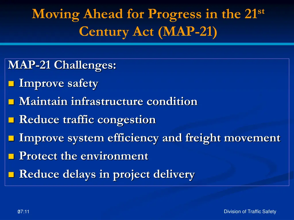 moving ahead for progress in the 21 st century