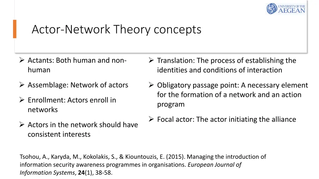 actor network theory concepts