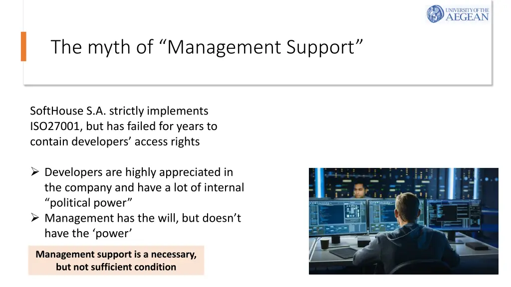 the myth of management support