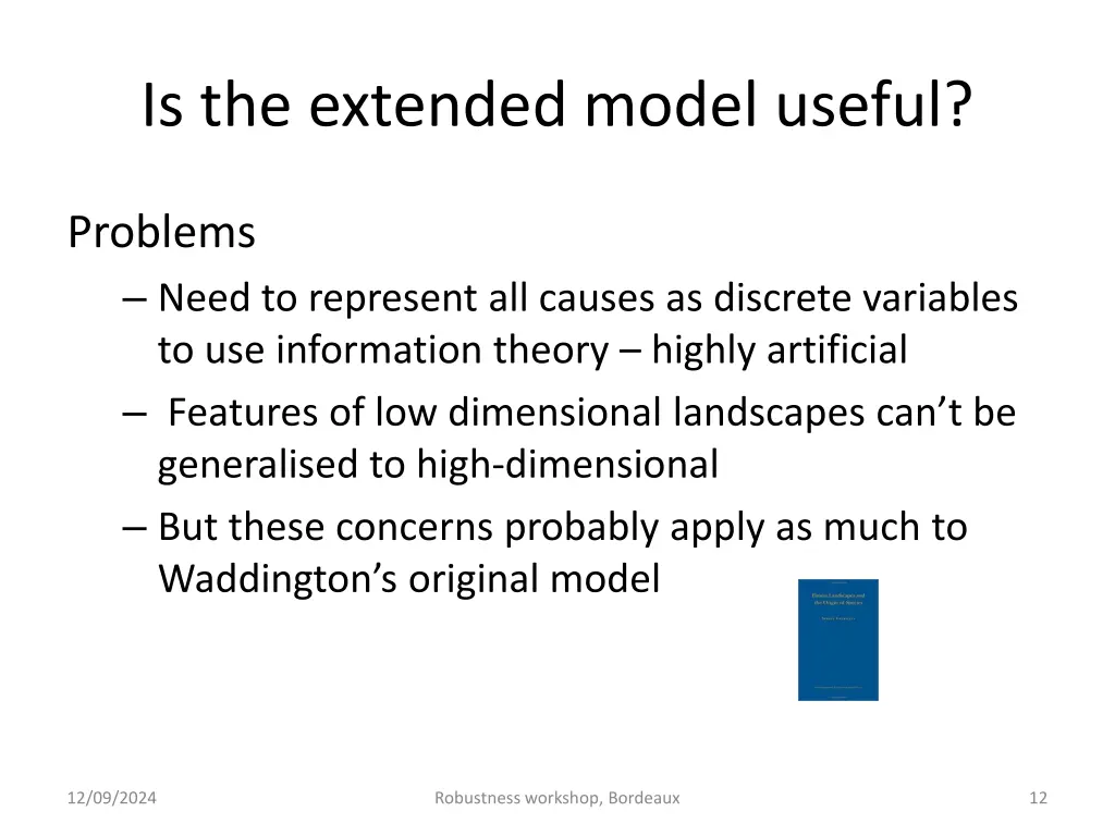 is the extended model useful