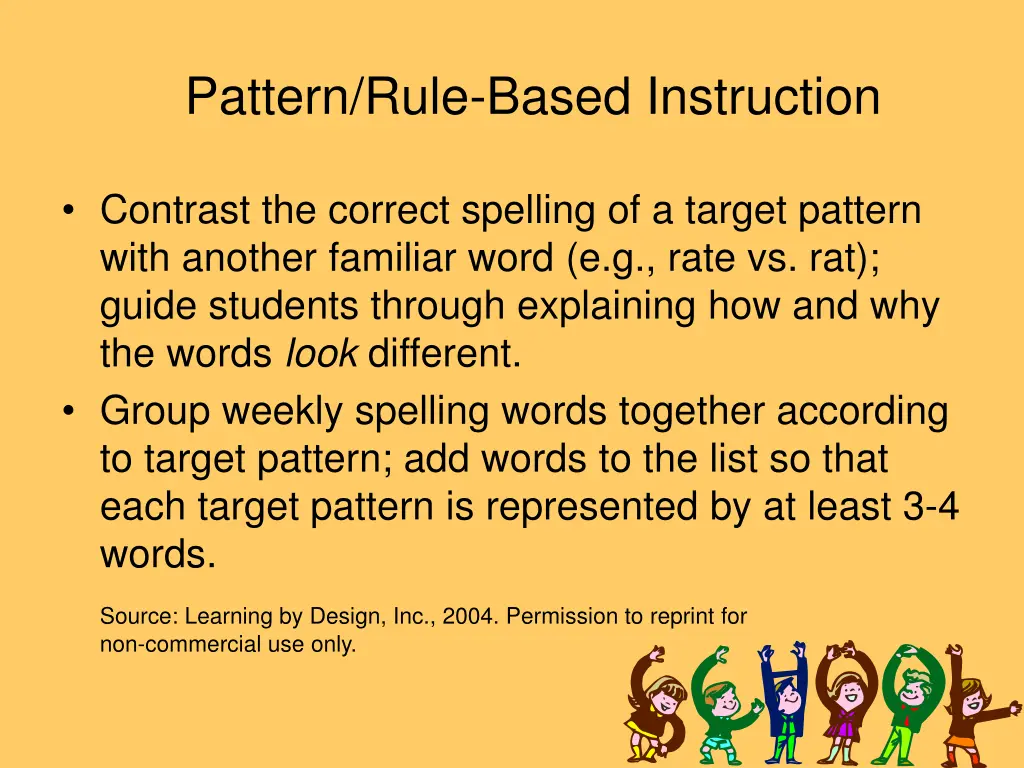 pattern rule based instruction 1