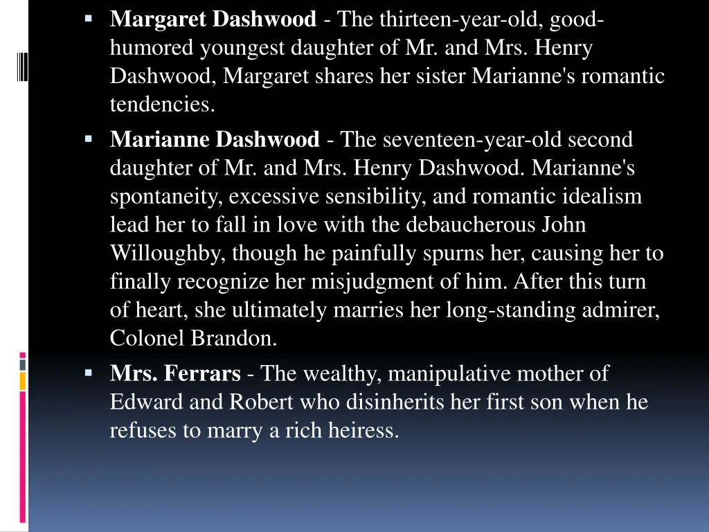 margaret dashwood the thirteen year old good