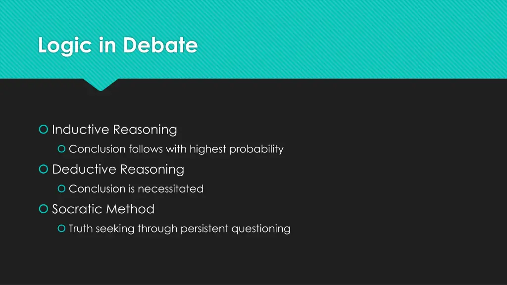 logic in debate