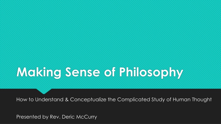 making sense of philosophy