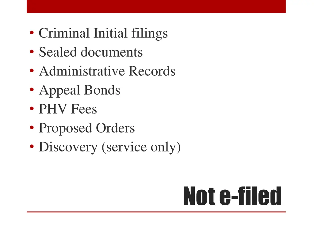 criminal initial filings sealed documents