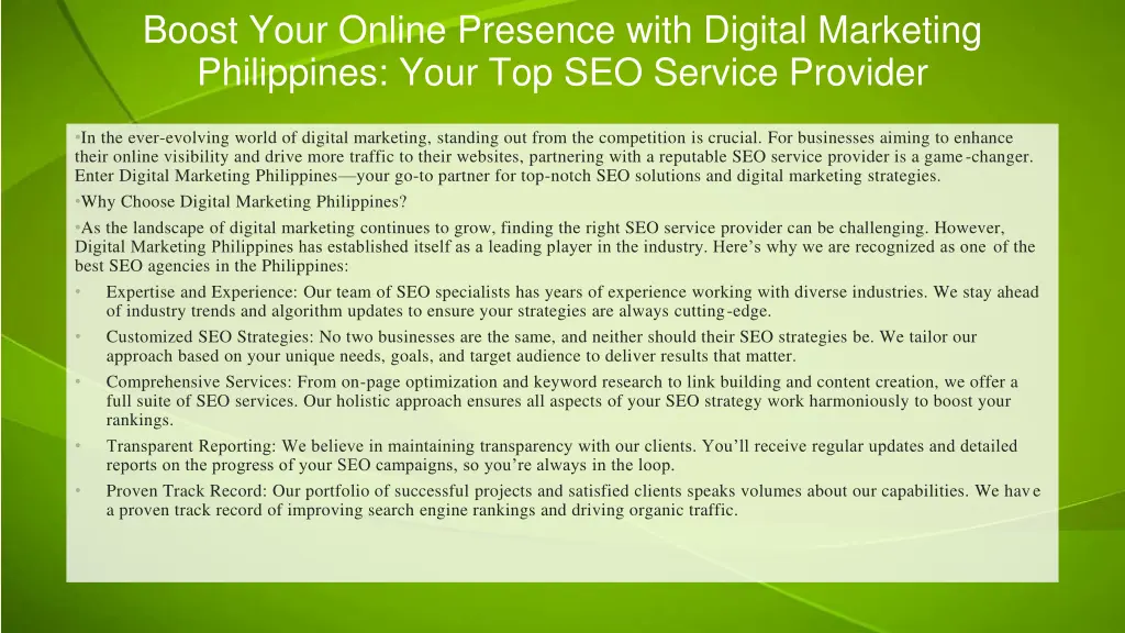 boost your online presence with digital marketing