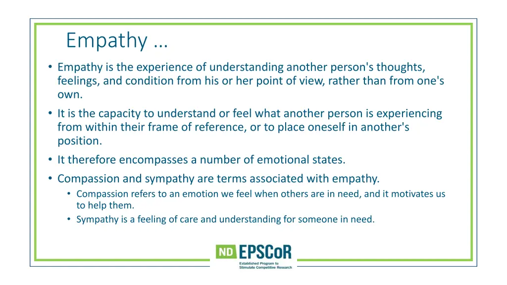 empathy empathy is the experience