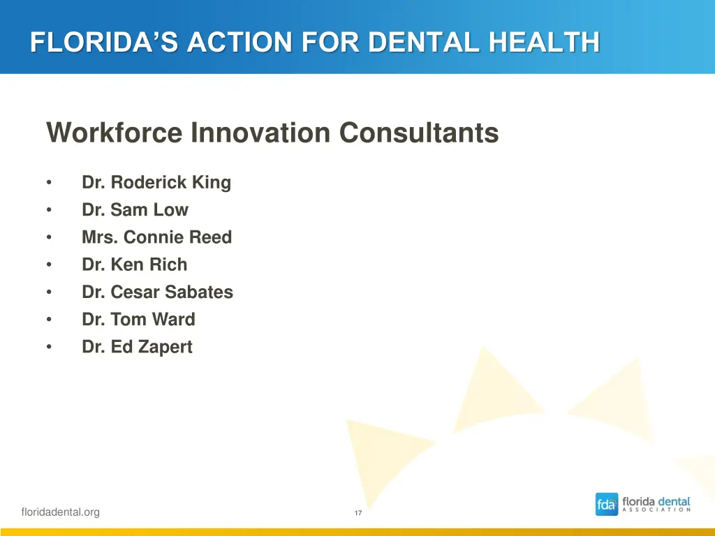 florida s action for dental health 16