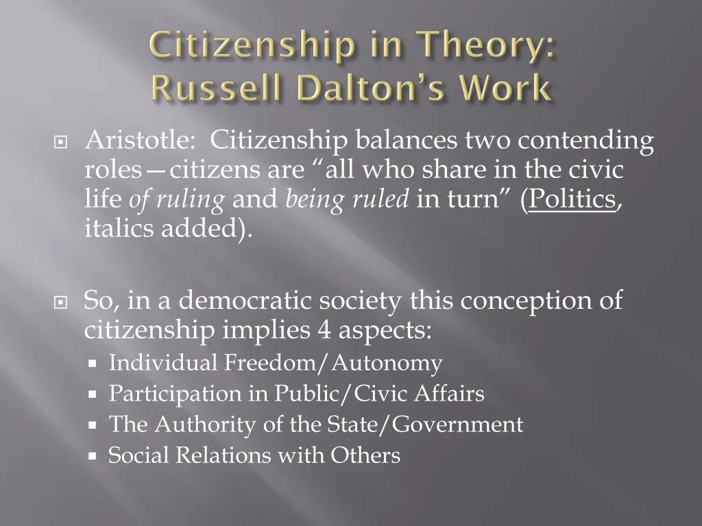 aristotle citizenship balances two contending