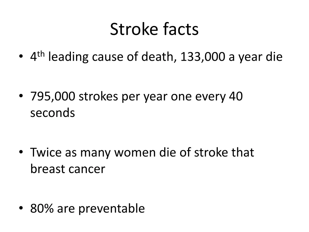 stroke facts