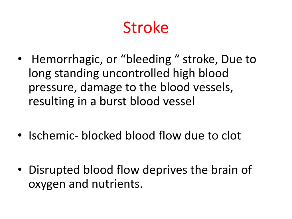 stroke